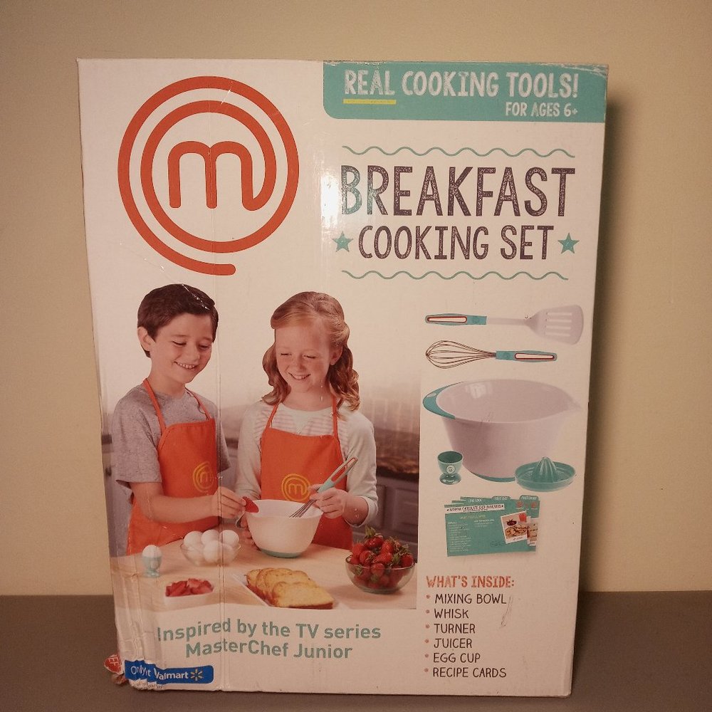 MasterChef Junior Breakfast 6pc Cooking Set Real Cooking Tools & Recipes…